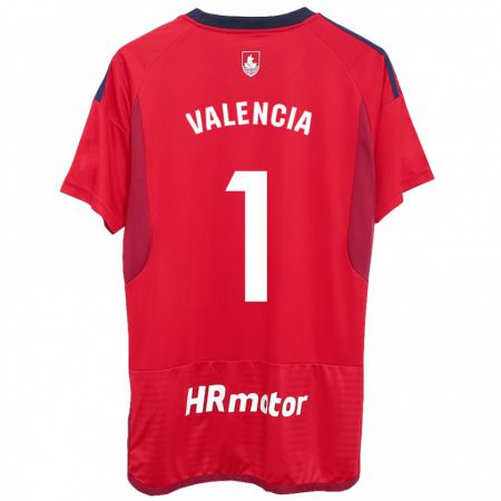 Kandiny Niño Camiseta Pablo Valencia #1 Rojo 1ª Equipación 2023/24 La Camisa Chile