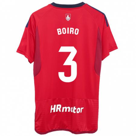 Kandiny Niño Camiseta Adama Boiro #3 Rojo 1ª Equipación 2023/24 La Camisa Chile