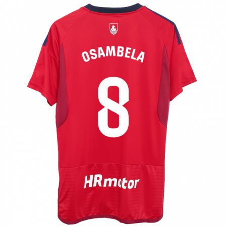 Kandiny Niño Camiseta Asier Osambela #8 Rojo 1ª Equipación 2023/24 La Camisa Chile