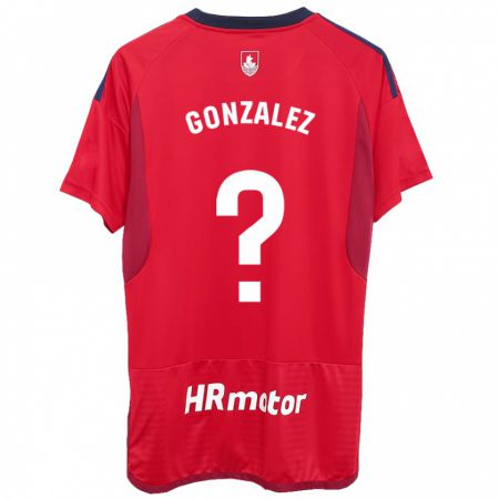 Kandiny Niño Camiseta Iker González #0 Rojo 1ª Equipación 2023/24 La Camisa Chile