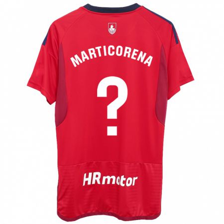 Kandiny Niño Camiseta Ander Marticorena #0 Rojo 1ª Equipación 2023/24 La Camisa Chile