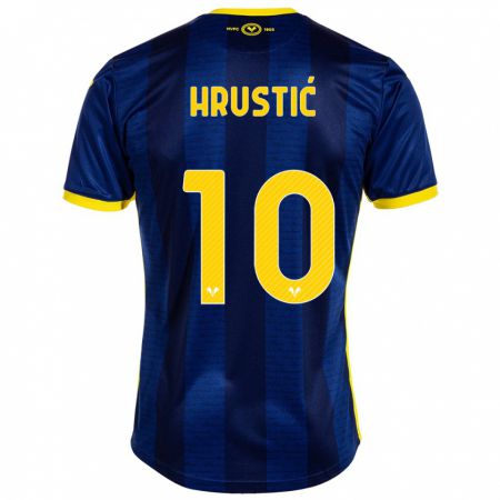 Kandiny Niño Camiseta Ajdin Hrustić #10 Armada 1ª Equipación 2023/24 La Camisa Chile