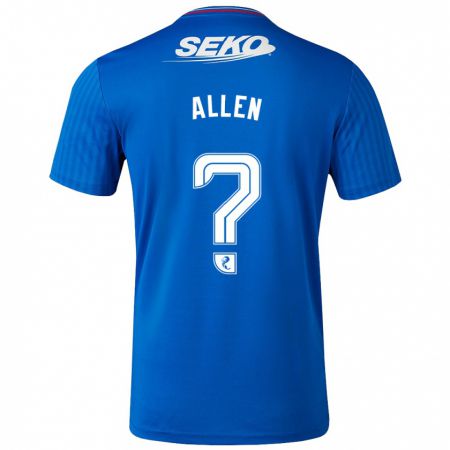 Kandiny Niño Camiseta Greig Allen #0 Azul 1ª Equipación 2023/24 La Camisa Chile