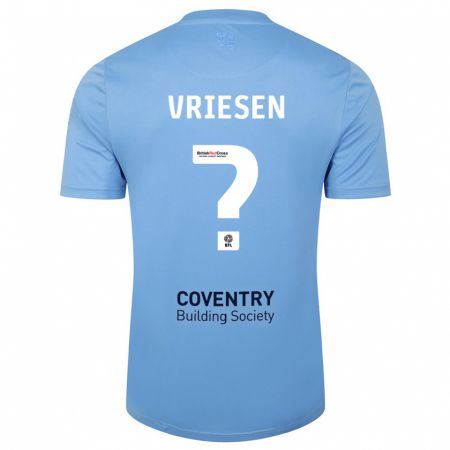 Kandiny Niño Camiseta Fabian Vriesen #0 Cielo Azul 1ª Equipación 2023/24 La Camisa Chile