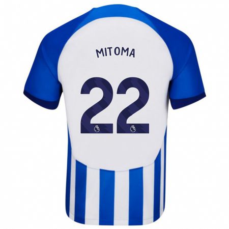 Kandiny Niño Camiseta Kaoru Mitoma #22 Azul 1ª Equipación 2023/24 La Camisa Chile