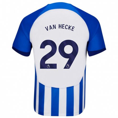 Kandiny Niño Camiseta Jan Paul Van Hecke #29 Azul 1ª Equipación 2023/24 La Camisa Chile