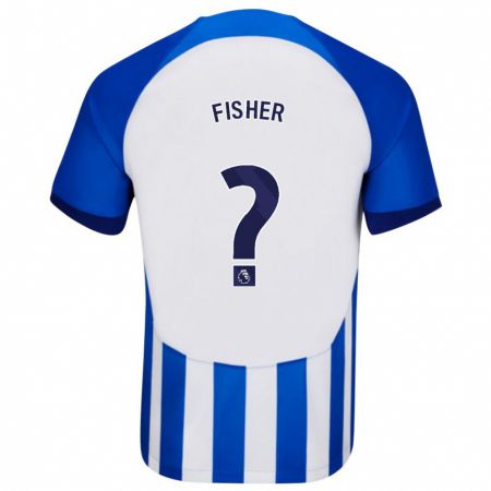 Kandiny Niño Camiseta Hugo Fisher #0 Azul 1ª Equipación 2023/24 La Camisa Chile