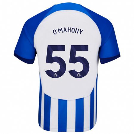 Kandiny Niño Camiseta Mark O'mahony #55 Azul 1ª Equipación 2023/24 La Camisa Chile