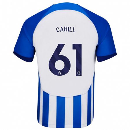 Kandiny Niño Camiseta Killian Cahill #61 Azul 1ª Equipación 2023/24 La Camisa Chile