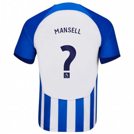 Kandiny Niño Camiseta Alfie Mansell #0 Azul 1ª Equipación 2023/24 La Camisa Chile