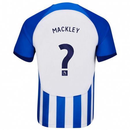 Kandiny Niño Camiseta Callum Mackley #0 Azul 1ª Equipación 2023/24 La Camisa Chile