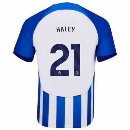 Kandiny Niño Camiseta Madison Haley #21 Azul 1ª Equipación 2023/24 La Camisa Chile