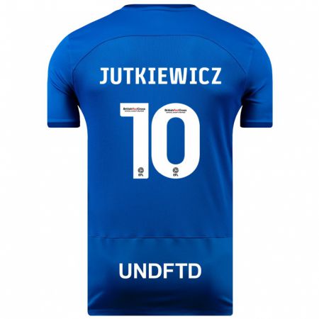 Kandiny Niño Camiseta Lukas Jutkiewicz #10 Azul 1ª Equipación 2023/24 La Camisa Chile