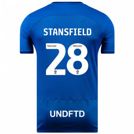 Kandiny Niño Camiseta Jay Stansfield #28 Azul 1ª Equipación 2023/24 La Camisa Chile