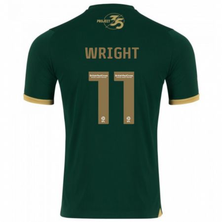 Kandiny Niño Camiseta Callum Wright #11 Verde 1ª Equipación 2023/24 La Camisa Chile