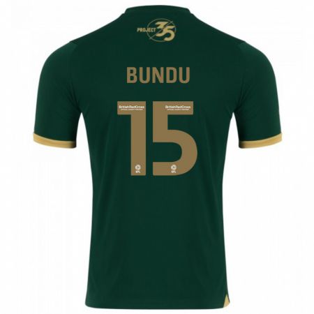 Kandiny Niño Camiseta Mustapha Bundu #15 Verde 1ª Equipación 2023/24 La Camisa Chile