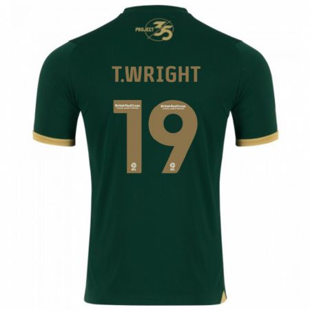 Kandiny Niño Camiseta Tyreik Wright #19 Verde 1ª Equipación 2023/24 La Camisa Chile