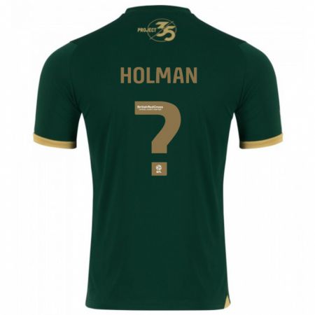 Kandiny Niño Camiseta Daniel Holman #0 Verde 1ª Equipación 2023/24 La Camisa Chile