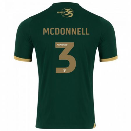 Kandiny Niño Camiseta Rosie Mcdonnell #3 Verde 1ª Equipación 2023/24 La Camisa Chile