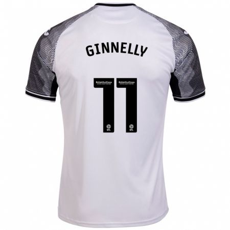 Kandiny Niño Camiseta Josh Ginnelly #11 Blanco 1ª Equipación 2023/24 La Camisa Chile