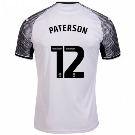 Kandiny Niño Camiseta Jamie Paterson #12 Blanco 1ª Equipación 2023/24 La Camisa Chile