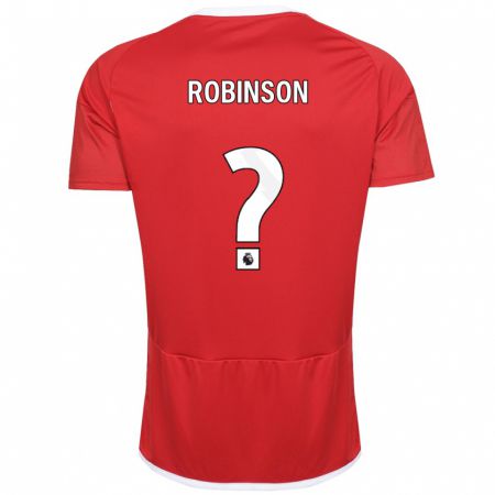 Kandiny Niño Camiseta Theo Robinson #0 Rojo 1ª Equipación 2023/24 La Camisa Chile