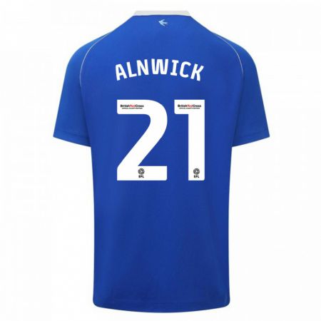 Kandiny Niño Camiseta Jak Alnwick #21 Azul 1ª Equipación 2023/24 La Camisa Chile