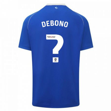 Kandiny Niño Camiseta Alyas Debono #0 Azul 1ª Equipación 2023/24 La Camisa Chile