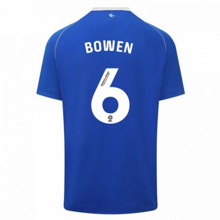 Kandiny Niño Camiseta Megan Bowen #6 Azul 1ª Equipación 2023/24 La Camisa Chile