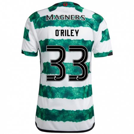 Kandiny Niño Camiseta Matt O'riley #33 Verde 1ª Equipación 2023/24 La Camisa Chile