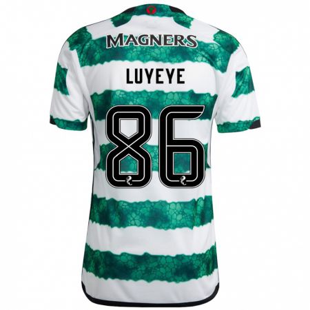 Kandiny Niño Camiseta Benny-Jackson Luyeye #86 Verde 1ª Equipación 2023/24 La Camisa Chile
