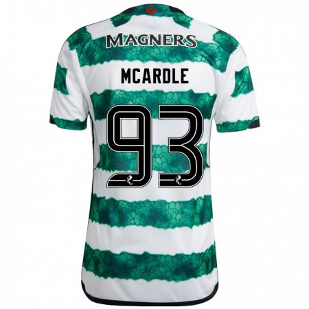 Kandiny Niño Camiseta Sean Mcardle #93 Verde 1ª Equipación 2023/24 La Camisa Chile