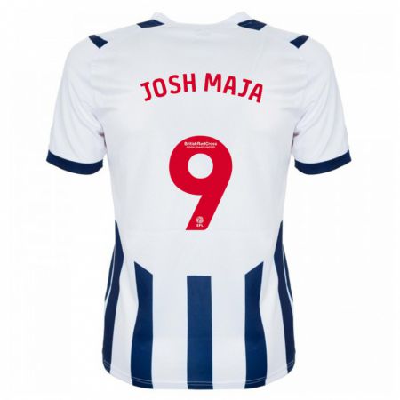 Kandiny Niño Camiseta Josh Maja #9 Blanco 1ª Equipación 2023/24 La Camisa Chile