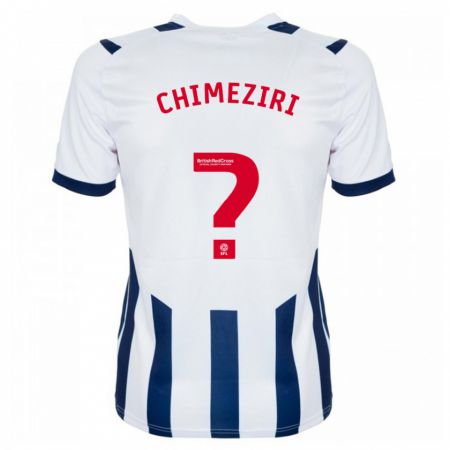 Kandiny Niño Camiseta Dan Chimeziri #0 Blanco 1ª Equipación 2023/24 La Camisa Chile