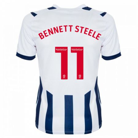 Kandiny Niño Camiseta Lizzie Bennett-Steele #11 Blanco 1ª Equipación 2023/24 La Camisa Chile