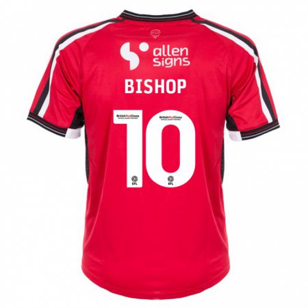 Kandiny Niño Camiseta Teddy Bishop #10 Rojo 1ª Equipación 2023/24 La Camisa Chile