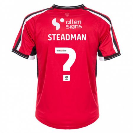 Kandiny Niño Camiseta Jodie Steadman #0 Rojo 1ª Equipación 2023/24 La Camisa Chile