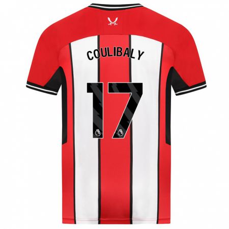 Kandiny Niño Camiseta Ismaila Coulibaly #17 Rojo 1ª Equipación 2023/24 La Camisa Chile