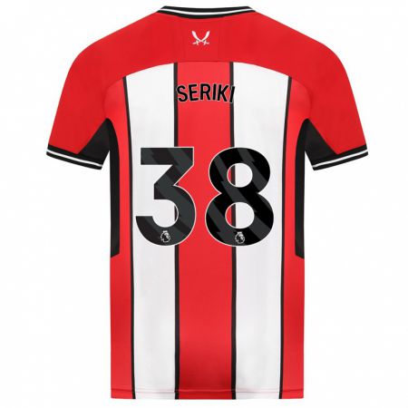 Kandiny Niño Camiseta Femi Seriki #38 Rojo 1ª Equipación 2023/24 La Camisa Chile