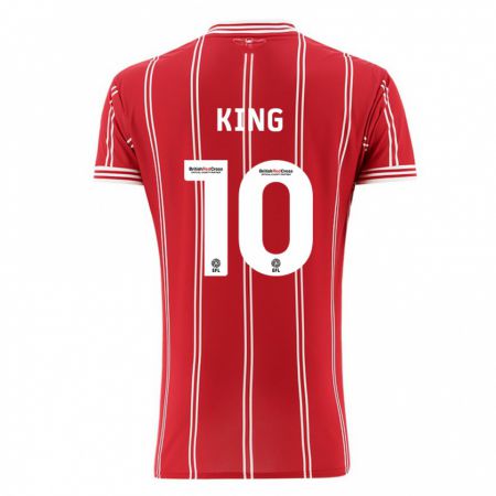 Kandiny Niño Camiseta Andy King #10 Rojo 1ª Equipación 2023/24 La Camisa Chile