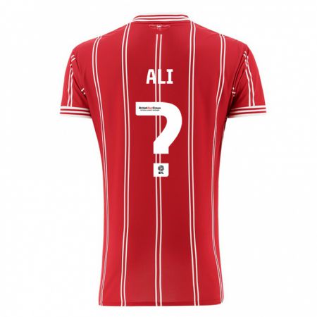 Kandiny Niño Camiseta Zack Ali #0 Rojo 1ª Equipación 2023/24 La Camisa Chile