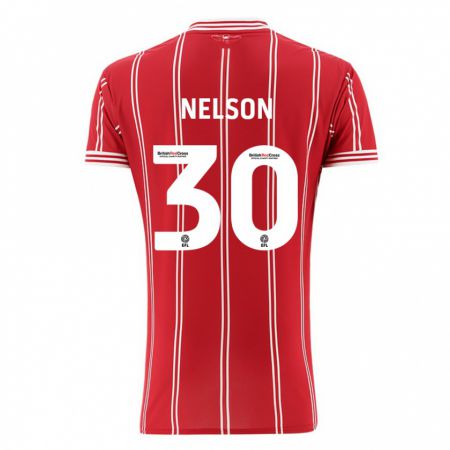 Kandiny Niño Camiseta Raekwon Nelson #30 Rojo 1ª Equipación 2023/24 La Camisa Chile