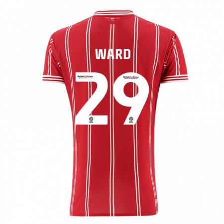 Kandiny Niño Camiseta Mari Ward #29 Rojo 1ª Equipación 2023/24 La Camisa Chile