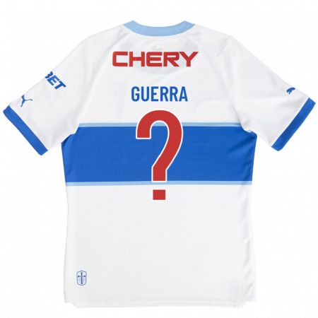 Kandiny Niño Camiseta Mateo Guerra #0 Blanco 1ª Equipación 2023/24 La Camisa Chile