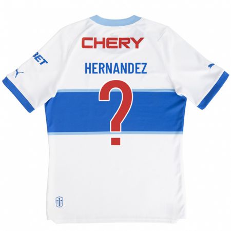 Kandiny Niño Camiseta Camilo Hernández #0 Blanco 1ª Equipación 2023/24 La Camisa Chile