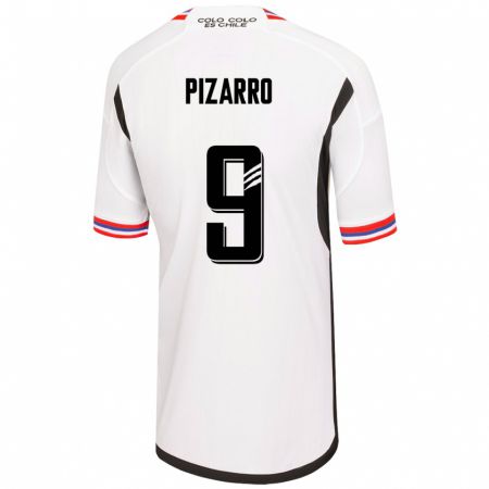 Kandiny Niño Camiseta Damián Pizarro #9 Blanco 1ª Equipación 2023/24 La Camisa Chile