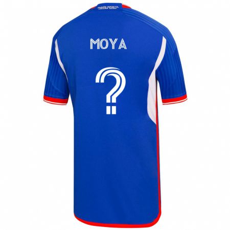 Kandiny Niño Camiseta Flavio Moya #0 Azul 1ª Equipación 2023/24 La Camisa Chile
