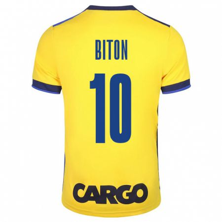 Kandiny Niño Camiseta Dan Biton #10 Amarillo 1ª Equipación 2023/24 La Camisa Chile