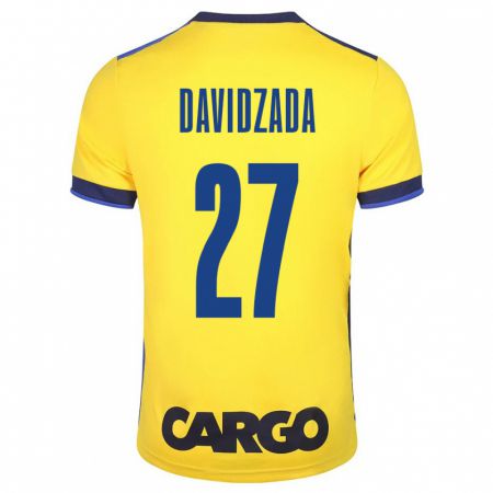 Kandiny Niño Camiseta Ofir Davidzada #27 Amarillo 1ª Equipación 2023/24 La Camisa Chile