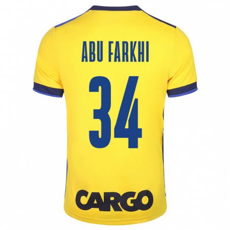 Kandiny Niño Camiseta Sayed Abu Farkhi #34 Amarillo 1ª Equipación 2023/24 La Camisa Chile